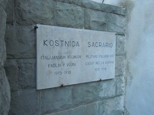 Kostnica padlih vojakov v vojni 1915 - 1918