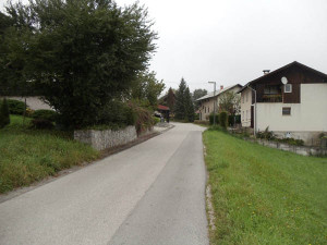 Main road to village Lanišče