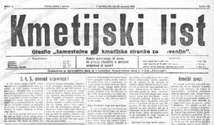 Kmetijski list - Glasilo Samostojne kmetijske stranke